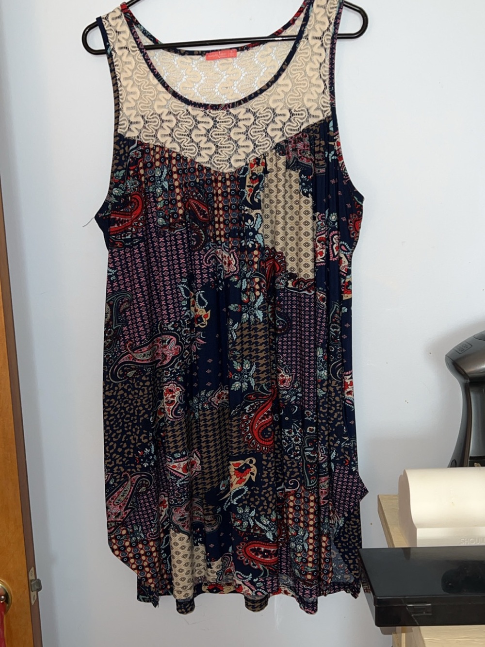 Simply Aster 3X Dress, Tunic Surprise Back Art To Wear